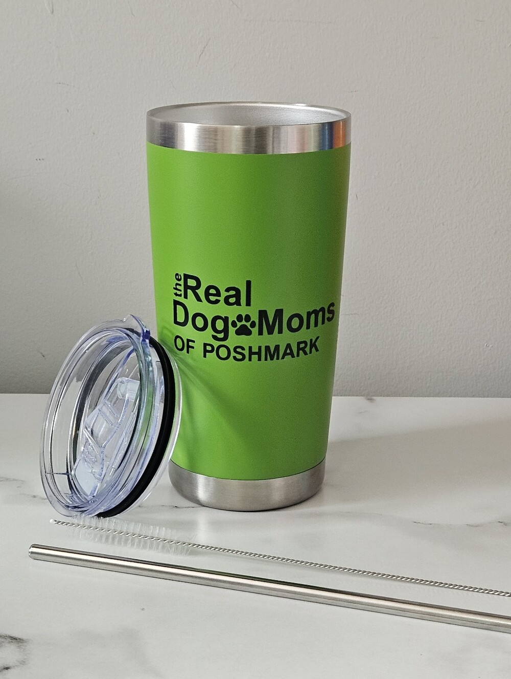 🐶🐾 "The Real Dog Moms Of Poshmark" 20oz Tumbler w/ Lid & Straw- Pick 1 - Picture 5 of 14